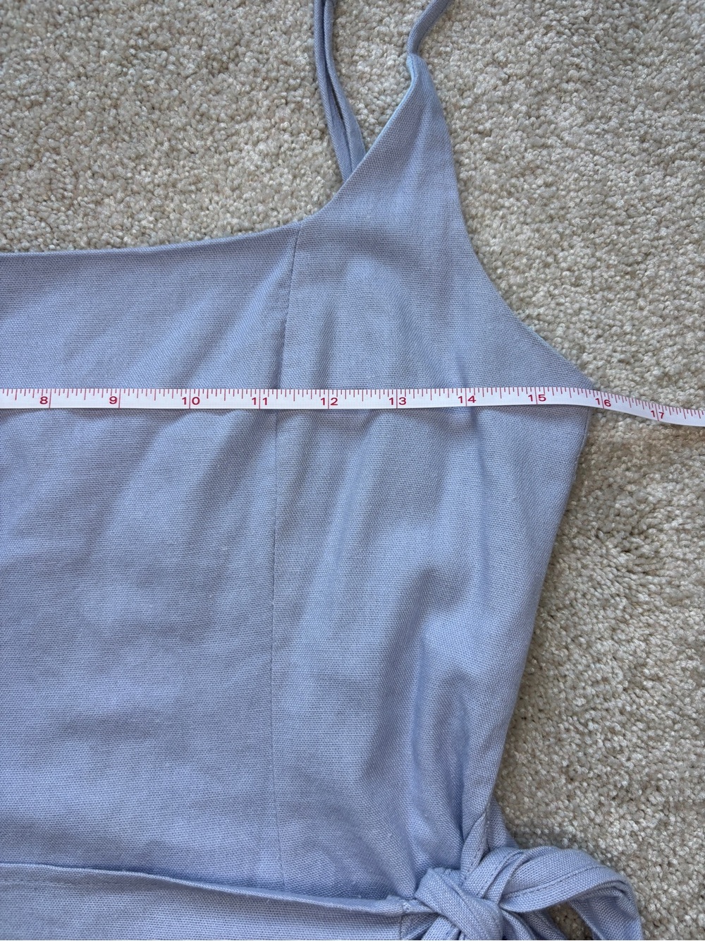 Princess Polly Light Blue Square Neck Wrap Mini Dress - Picture 6 of 10